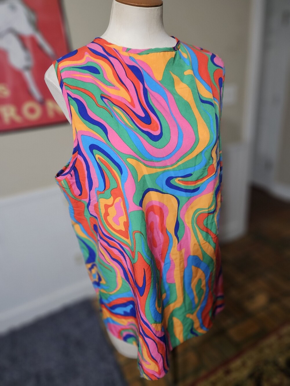 Shein Psychedelic Top 3XL